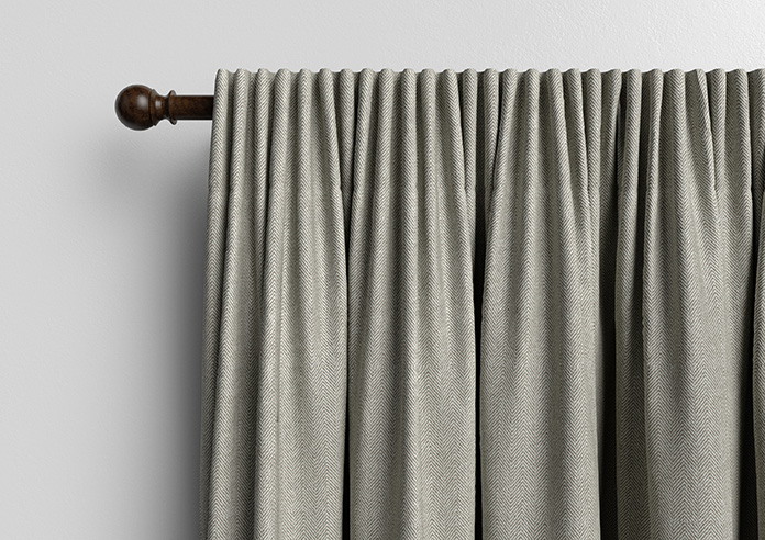 Soft Chevron, Brown - Made to Measure Curtains - Image 10